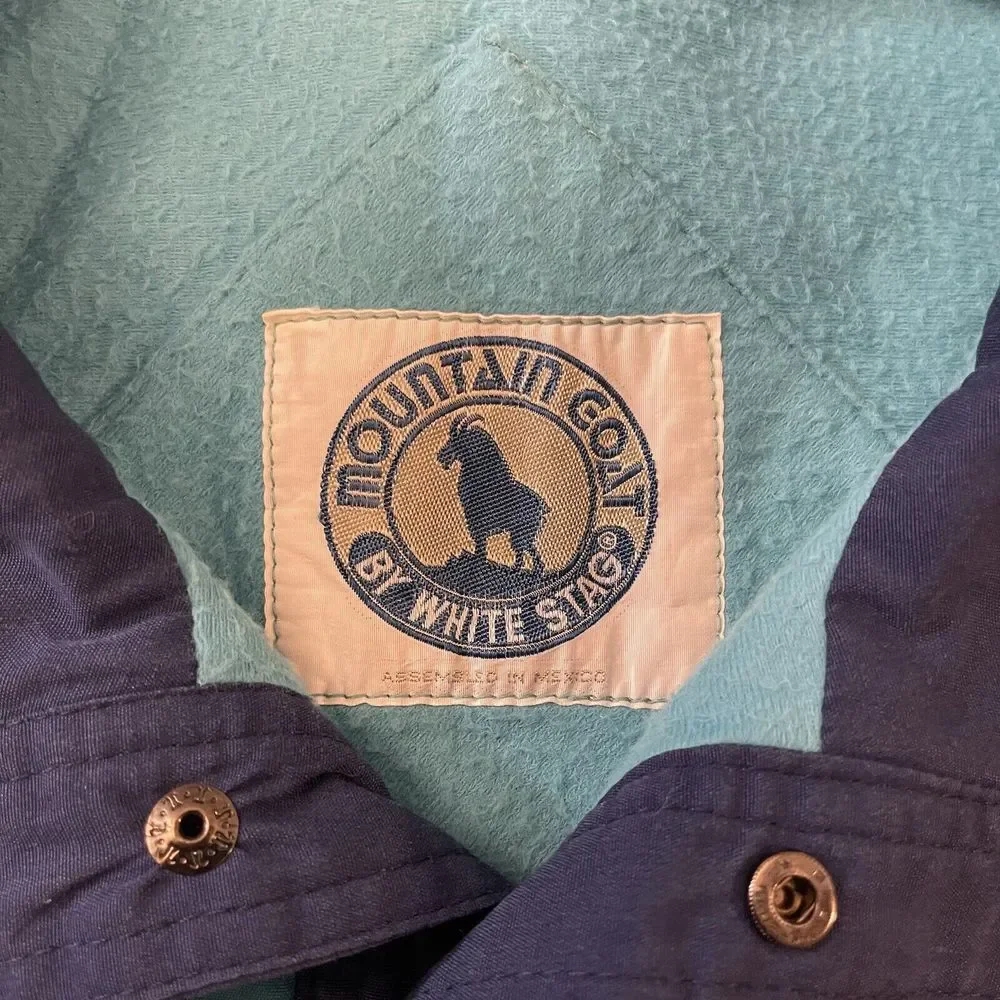 Vintage Mountain Goat White Stag Ski Jacket Size Large Men's‎ 80s Pullover